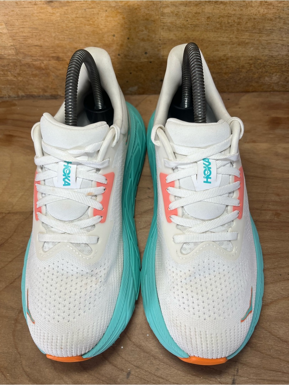Hoka One One Arahi 7 Womens Size 6.5 Running Shoes Sneakers Frost Aqua Glow - Picture 3 of 12